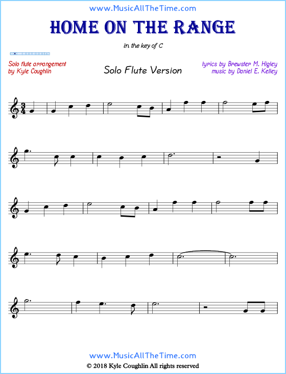 beginners flute sheet music