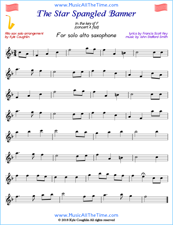 Free sheet music for Saxophone alto