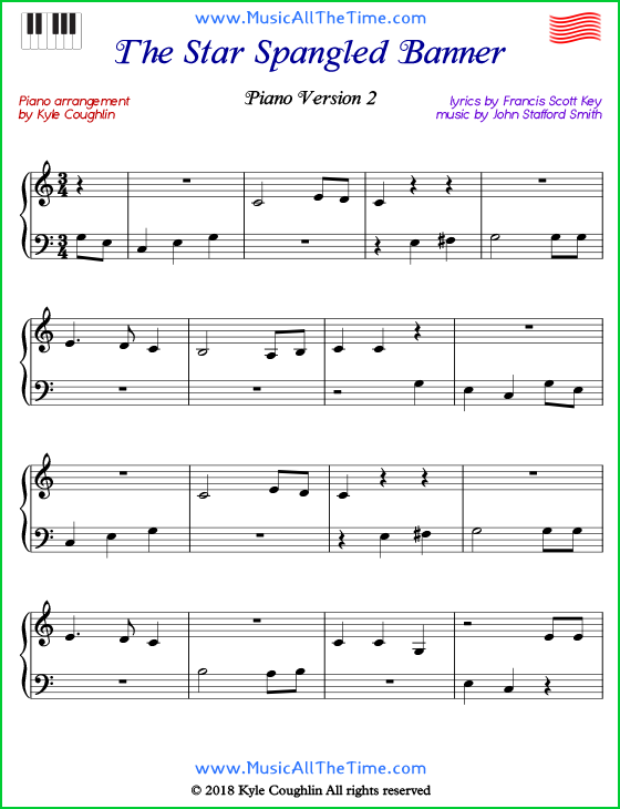 National Anthem Piano Sheet Music Music Sheet Collection - roblox sheet music all star