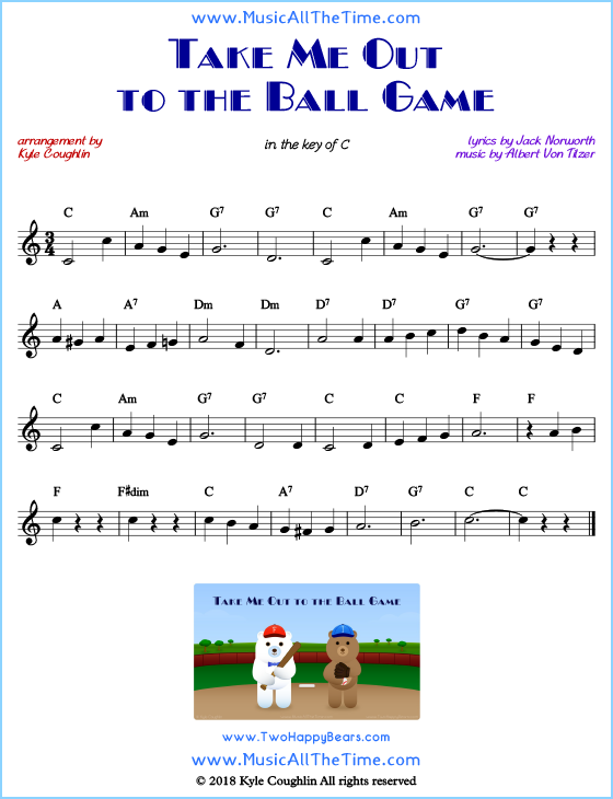 Take Me Out To The Ball Game Sheet Music And History