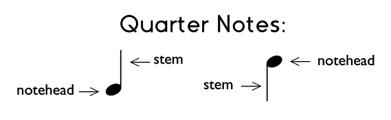 quarter note outline