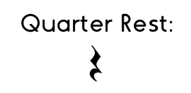 quarter note and quarter rest